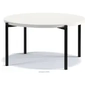 Konsimo Couchtische Wohnzimmertisch ''GERIS'' Weiß, Holz, Klassische Stil, 84,2x43x84,2 cm