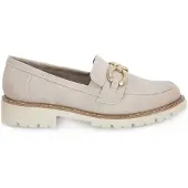 Jana Damenschuhe Halbschuhe Slipper Beige Freizeit