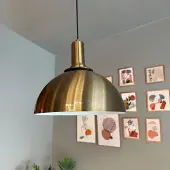 Bamyum Yimpi Pendelleuchte Braun Hängelampe aus Metall Lampe