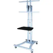 Value LCD-/TV-Rollständer, silbergrau, bis 50kg (27" bis 60")