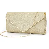 Edibazzar | Elegante Brokat-Abendtasche mit Schultergurt für Damen