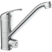 Schutte Küchenarmatur ULTRA, Wasserhahn Küche mit Geräteanschluss für Geschirrspüler, Mischbatterie Küche, Chrom