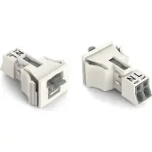 Wago 890-732 Snap-In-Stecker,2-polig,Kod. A,weiß 890732 - 50 Stück