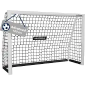 Hudora Fußballtor 180 cm Stahlrohr 75 mm Pfostendurchmesser wetterfest für Freizeit und Training