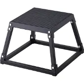 Vevor Plyometrische Sprungbox, 305 mm Plyo-Box, Plyometrische Plattform Plyobox Schwarz, Rutschfeste Fitness-Übungs-Step-Up-Box für Heimtraining, Konditions-Krafttraining, Oberschenkel Trainieren