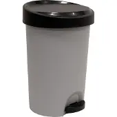 Eda Plastiques EDA Tret-Abfallbehälter Stepy 15 Liter PP grau/anthrazit