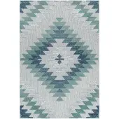SchönesWohnen24 Outdoor Teppich BAHAMA Blau 80 x 250 cm