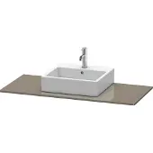 Duravit Konsole XSquare 120x55cm, flan. Gr hgl, mit 1 Ausschnitt