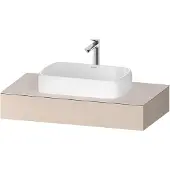 Duravit Konsole Qatego 100x55x17cm, taupe matt, 1 Ausschnitt