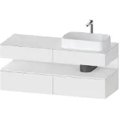 Duravit Waschtischunterschrank Qatego 140x55x60cm, w ma, Konsolenpl., Beck. re