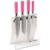 F. Dick Pink Spirit Messerblock 4Knives Messer-Set Santoku Küchenmesser pink