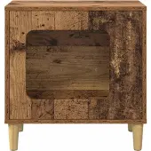 vidaXL Katzenhaus Altholz 51 x 30 x 52 cm Holzwerkstoff