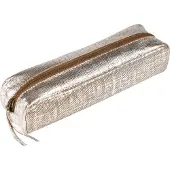 Clairefontaine 4x KLEOPATHRA Schlampermäppchen 21x6x4cm silber 410041C