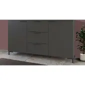 Wójcik Kommode "Altanative" Sideboard 150cm 2-türig kosmos grau weiß