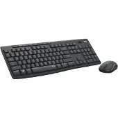 Logitech MK295 Silent, Volle Größe (100%), Kabellos, RF Wireless, Graphit, Maus enthalten