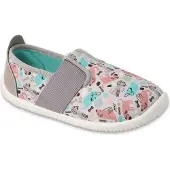 Befado Hausschuhe SOFTER 901X022 901Y022 barfuß grau mit Hunden