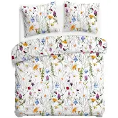 Darymex Bettwäsche, Baumwollsatin-Bettwäsche, hohe Qualität 200x220 satynlove 1554-1 Wildblumen