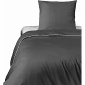 Detexpol Bettwäsche-Set aus reiner Baumwolle 140x200 Grau Premium