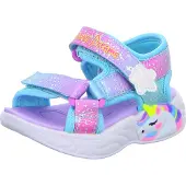 SKECHERS Minilette S Lights-Unicorn Dreams Sandal-MAJESTIC BLISS