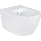 BELVIT Spülrandloses Wand Hänge WC mit Taharet/Bidet/Dusch-WC Funktion Weiß Hygienedusche