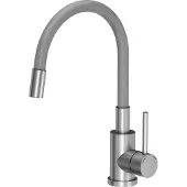 Quadron Küchenarmatur mit ausziehbarem Schlauch Quadron Maggie 3323503GR, grau