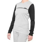 100% Ridecamp Womens Long Sleeve Jersey black/grey M