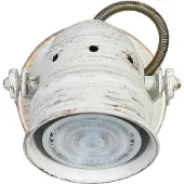 LINDBY Wandstrahler Leonor, weiß, Metall, 1-flg., 9,5 cm