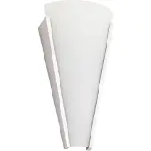 LINDBY Wandleuchte Magnus, weiß, Glas, Höhe 31 cm, E14