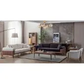 Xl Moebel Gmbh Mehrfarbige Sofagarnitur Designer Weißer 3-Sitzer Luxus Polstersessel