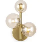 Maytoni Moderne Wandleuchte Dallas 3xG9 excl. in Gold aus Metall Glas 28 W für Küche, Schlafzimmer, Wohnzimmer, Esszimmer, Lobby