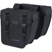 Basil Doppelter Gepäckträgerbeutel Tour, 28 Liter, 34 x 14 x 34 cm - Schwarz