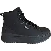 Lee cooper Damen Schnürschuhe Modell B23239 aus Synthetik, Schwarz, isoliert