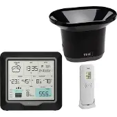 TFA-Dostmann Funkwetterstation mit Regenmesser RAIN PRO, schwarz, 35.1160.01,