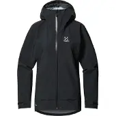 Haglöfs Damen Front Proof Regenjacke TRUE BLACK S