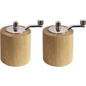 Gastronoble Olympia Salz- und Pfeffermühlenset | Heveaholz | 8cm