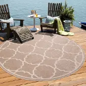 Sanat Teppich BERLIN 9003 BEIGE 120x120 RUND