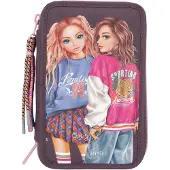 Depesche 3-Fach Federtasche TOPModel COLLEGE schwarz