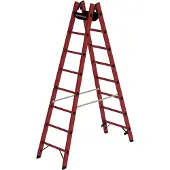 MUNK Günzburger Steigtechnik Günzburger Steigtechnik Sprossen-Stehleiter GFK 2x8 Sprossen