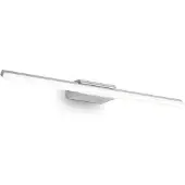Ideal Lux Moderne Wandleuchte Reflexion Aluminium Chrom Led 18W 3000K Warmes Licht