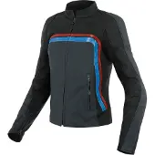 Dainese Lola 3 Damen Motorrad Lederjacke Farbe: Schwarz/Blau/Rot, Grösse: 44