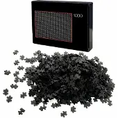 HAC24 Puzzle 1000 Teile Schwarz Schwer | Erwachsenenpuzzle | Premiumpuzzle Geduldsspiel | Erwachsene Knobelspiel
