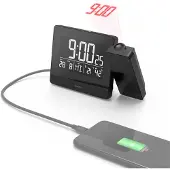 Hama Wecker Projektionswecker "Plus Charge", Schwarz