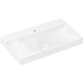 Hansgrohe Waschtisch Xelu Q 800x480mm, m 2 HL, o. ÜL, Abl. li, weiß