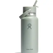 Hydroflask - Wide Flex Straw Cap - Trinkflasche Gr 946 ml grau