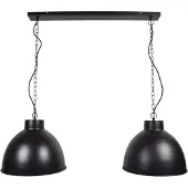 Urban Interiors Hängelampe Rocky Ø40cm Double Matt Schwarz