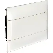 Legrand 135161 Practibox S UP-Hohlwandverteiler, mit Kunstofftür, weiss, 1x 12 Module