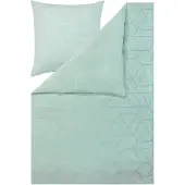 Estella Feinflanell Bettwäsche Andriano mint 135x200 cm + 80x80 cm