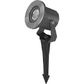 Brumberg 60103223 LED-Erdspiessstrahler 230 V AC, 50 Hz, 6 W, 3.000 K, IP65, rund,schwarz struktu