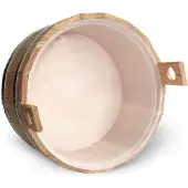 Blumenberg Fußbadewanne Standard aus Holz Lärche natur mit Kunststoffeinsatz