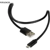 Vivanco ViVancoDCVVMCUSB12BK, 1,2 m, USB A, Micro-USB B, Schwarz